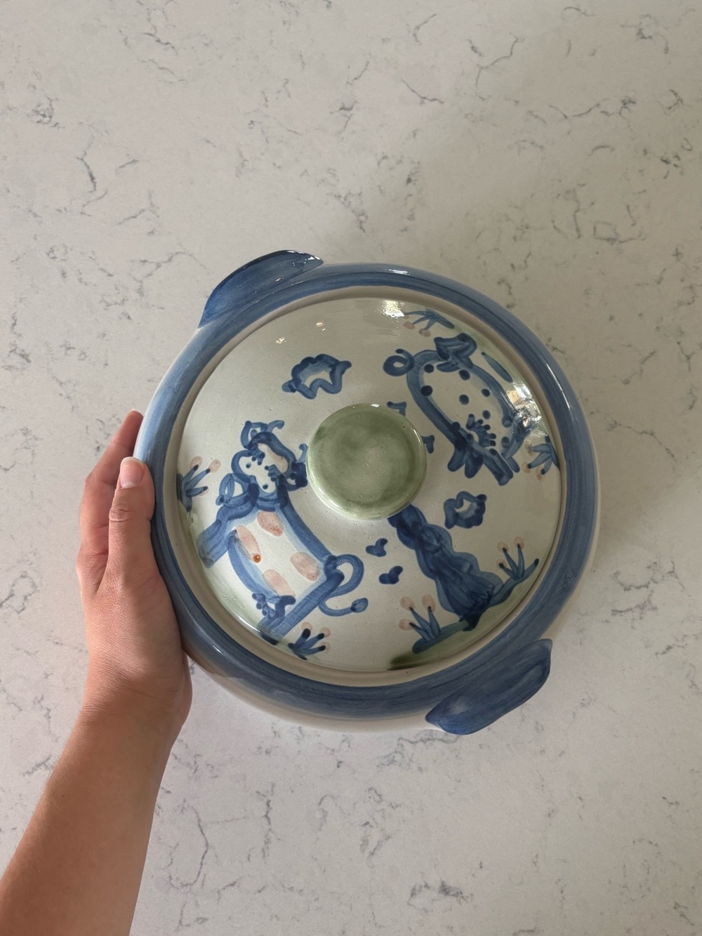 MA Hadley country scene serving casserole dish with lid